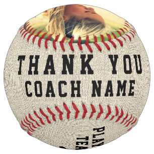 Thank you Coach Rustic Team Name Number Photo Softball