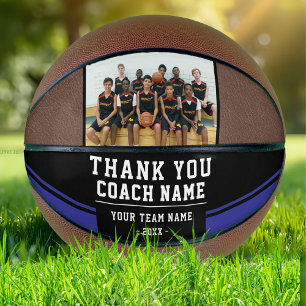 Thank you Coach Team Name and Photo Basketball