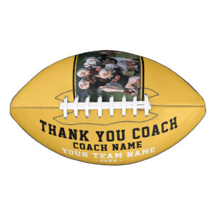 Thank you Coach Team Name and Team Photo American Football