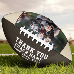 Thank you Coach Team Name Black Photo American Football
