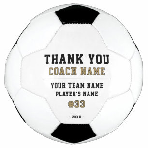 Thank you Coach Team Name Number Football