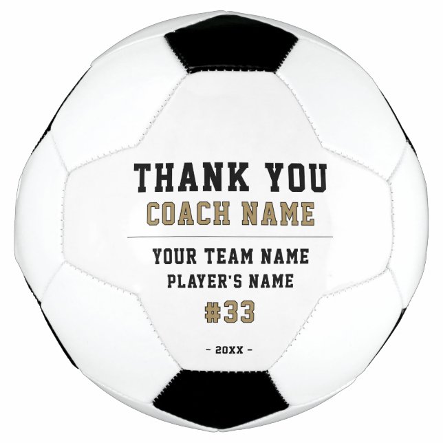 Thank you Coach Team Name Number Football (Front)