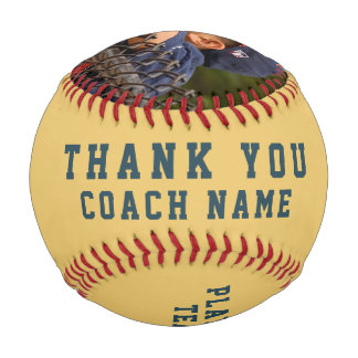 Thank you Coach Team Name Number Photo Baseball
