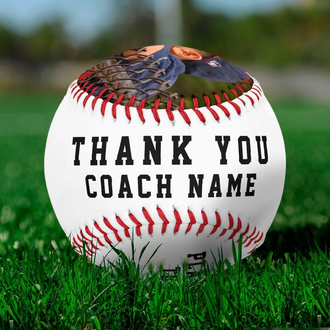 Thank you Coach Team Name Number Photo Baseball (Creator Uploaded)