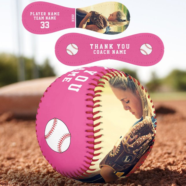 Thank you Coach Team Name Number Photo Softball (Creator Uploaded)