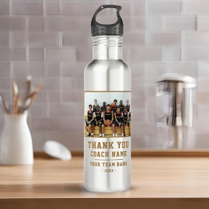 Thank you Coach Team Name Photo 710 Ml Water Bottle