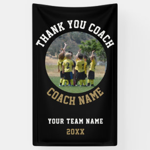 Thank you Coach Team Name Photo Banner