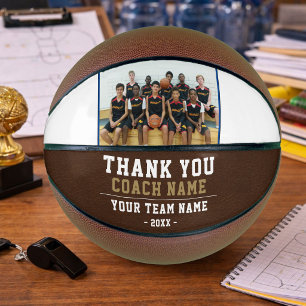 Thank you Coach Team Name Photo Basketball