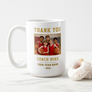 Thank you Coach Team Name Photo Mug