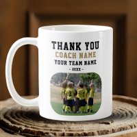 Thank you Coach with Team Name Photo