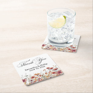 Thank you coaster wedding favors