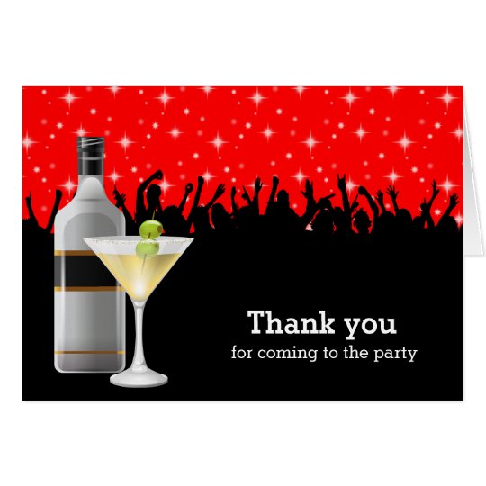 Thank you Cocktail party Card