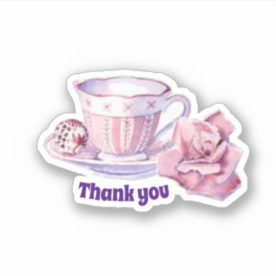 Thank you coffee and rose