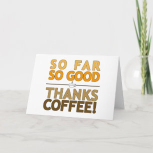 Thank You Coffee Card