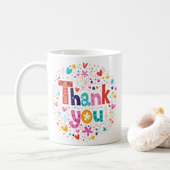 Thank You Coffee Mug (With Donut)