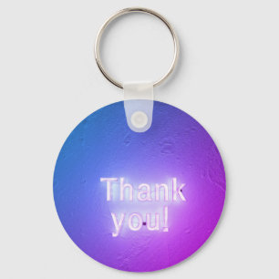 Thank you coloured text keychain