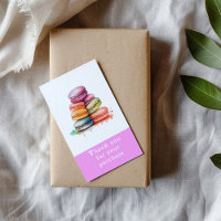 Thank you colourful macaroons