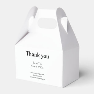 thank you company name from website social emails favour box