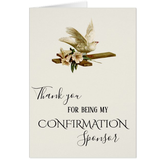 Thank You Confirmation Sponsor Holy Spirit (Front)