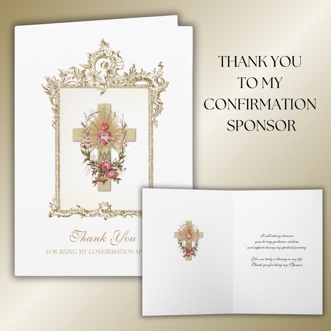 Thank You Confirmation Sponsor Holy Spirit Card (Creator Uploaded)
