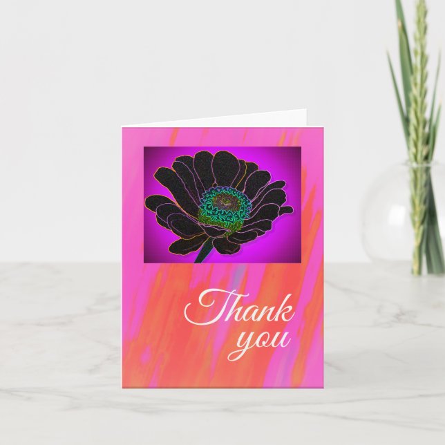 Thank You contemporary folded note by Jo Images Card (Front)