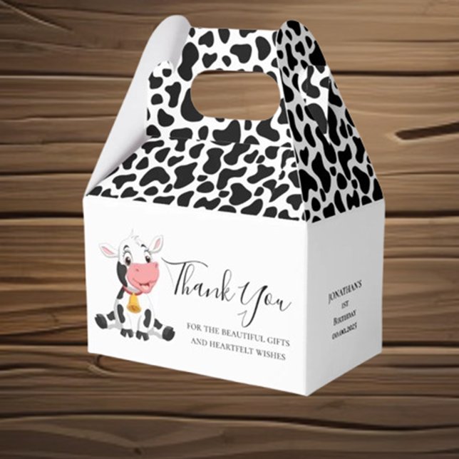  Thank You  Cow Favour Box (Perfect for adding joy and fun to any party. Make their birthday unforgettable—shop now!)