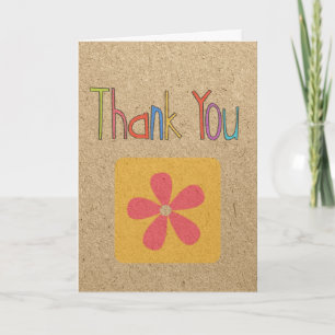 Thank you craft card