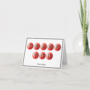 Thank You Cricket Custom Personalized Card