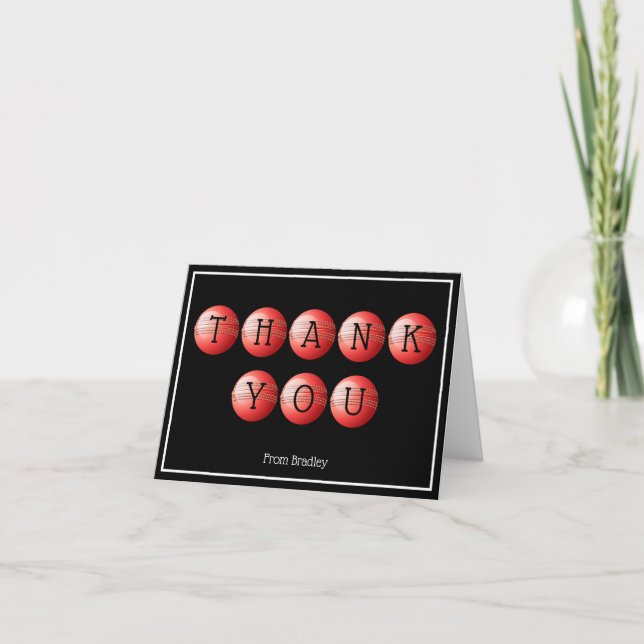 Thank You Cricket Custom Personalized Card (Front)