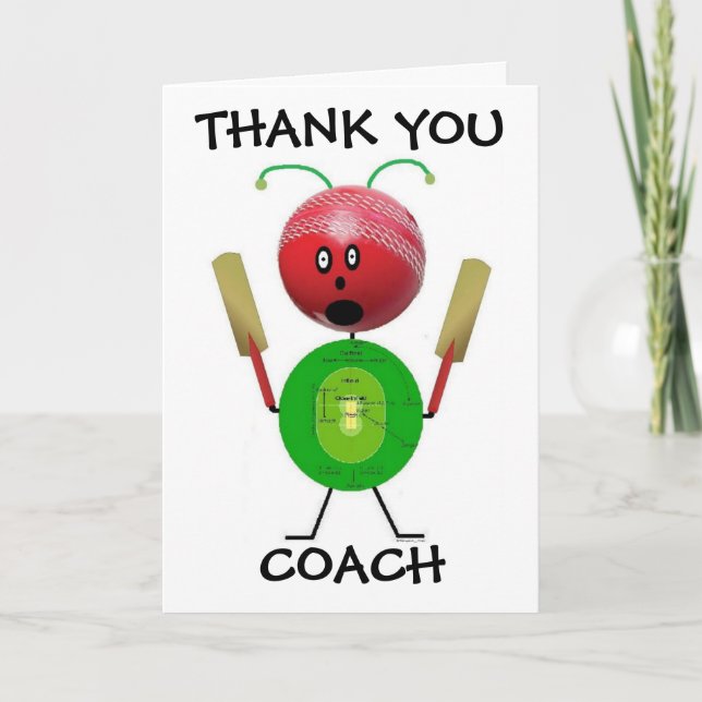 Thank You Curling Coach Card (Front)