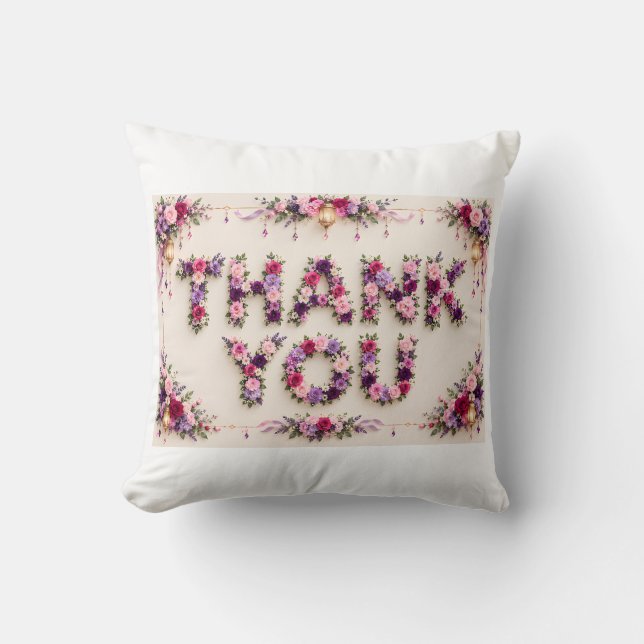Thank you  cushion (Front)