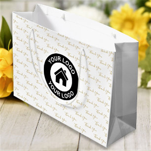 Thank You Custom Business Logo Large Gift Bag