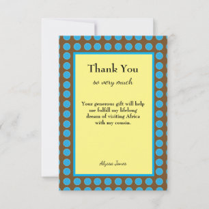 Thank You Custom Editable Text Any Occasion