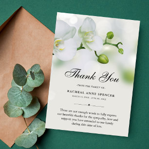 Thank You Custom Funeral Photo Sympathy Grief Card