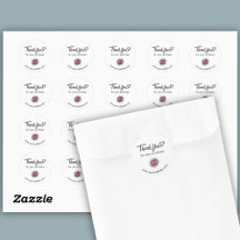 Thank You Custom Logo/ Website Stickers Sheet