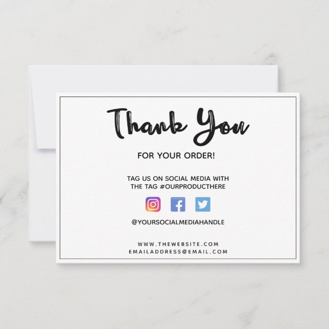 Thank you Custom Media Insert (Front)