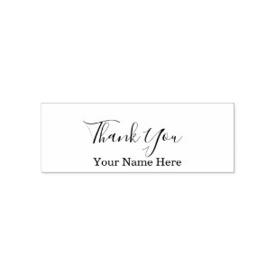 Thank You Custom Name Birthdays Weddings Classy Self-inking Stamp
