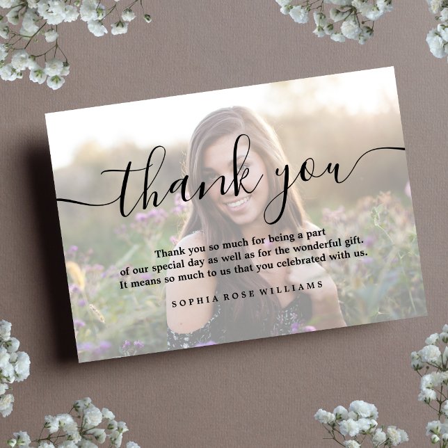 Thank You Custom Personalised Photo Birthday (Creator Uploaded)
