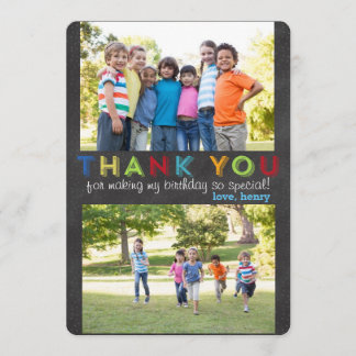 Thank you custom photo card