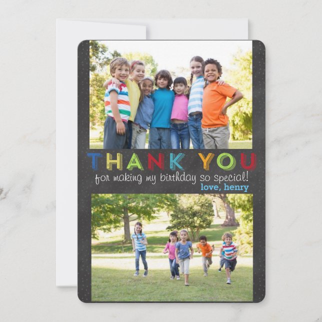 Thank you custom photo card (Front)