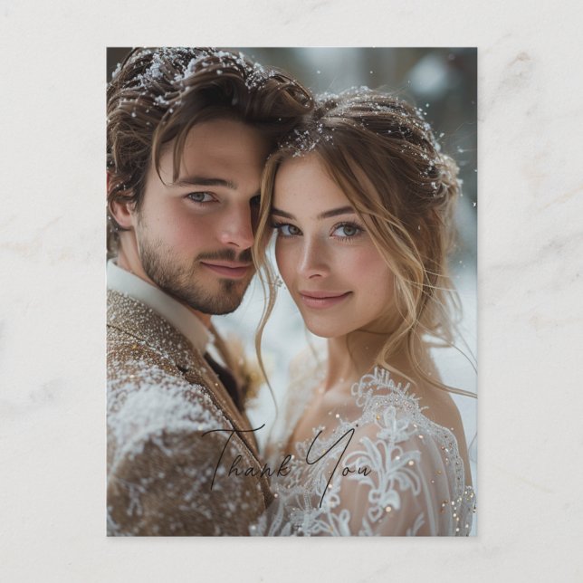 Thank You, Custom Photo Postcard (Front)