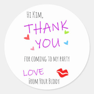 Thank You Custom Stickers Label For All Occasions