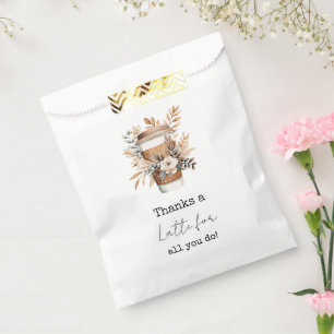 Thank You Customer or Service Worker Coffee Favour Bags