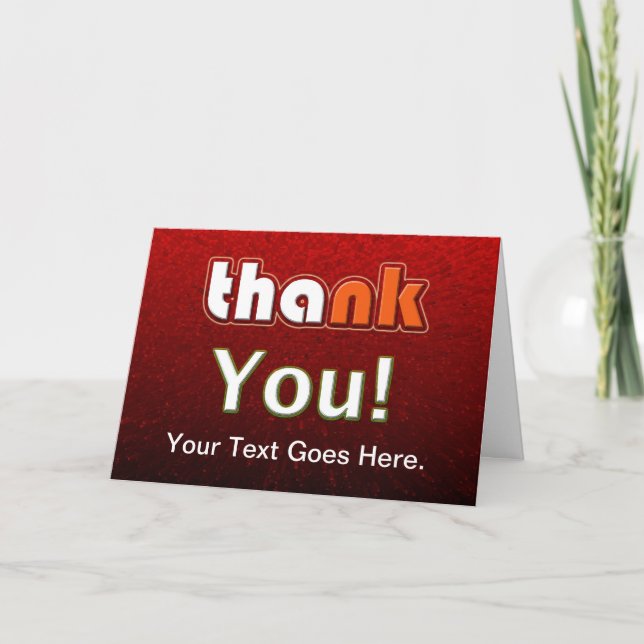 Thank You Customisable (Front)