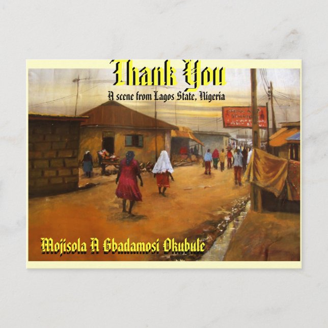 THANK YOU - Customised Postcard (Front)