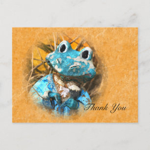 Thank You Cute Frog Prince Postcard