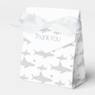 Thank You Cute Sharks Baby Shower Favour Box