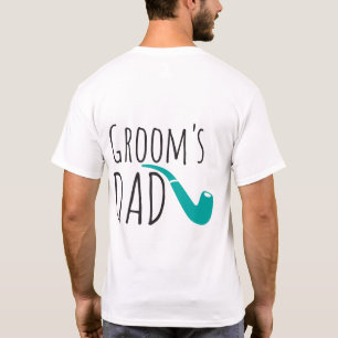 Thank You Dad Father of the Groom Fun Modern Pipe T-Shirt