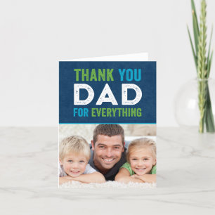 Thank You Dad Fathers Day Photo Card