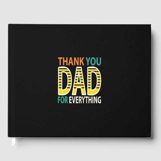 thank you dad for everything guest book (Front)
